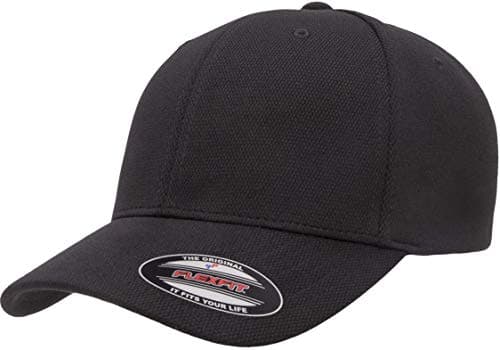 Image of Flexfit Men's Cool & Dry Sport Hat, Black, S-M