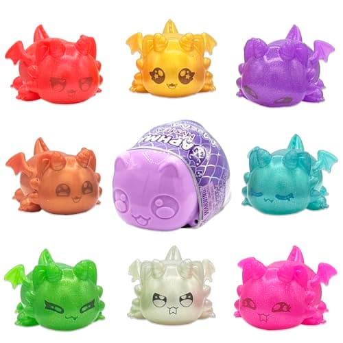 Image of Aphmau MeeMeow Mystery Squishy Figures; Series 4 – Dragons, Blind Box, 1 of 8 Possible Dragon MeeMeows, Official Aphmau Merch