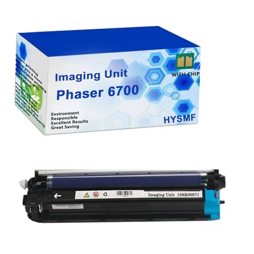 Image of HYSMF Phaser 6700N Compatible Drum Unit for Xerox 108R00974 108R00971 108R00972 108R00973 Image Drum to use with 6700N 6700T 6700DX 6700V Printers,Cyan-1 Pack