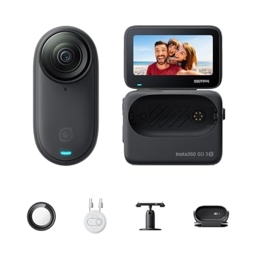Image of Insta360 GO 3S - 64 GB Black 4K Tiny Portable Vlogging Camera, Hands-Free POVs, Mount Anywhere, 10m Waterproof, Pet POV, Black