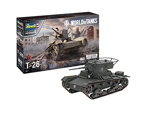 Image of Revell 03505 T-26 World of Tanks 1:35 Scale Plastic model kit, Unvarnished