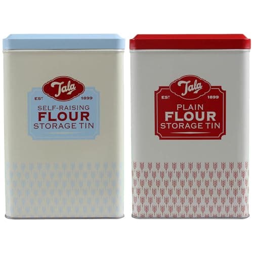 Image of Set of Plain & Self Raising Flour Tins