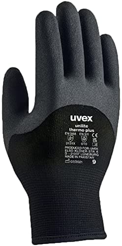 Image of Uvex Unilite Thermo Plus Unisex 10 Winter Gloves, Black