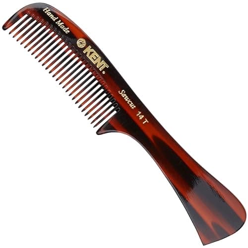 Image of Kent Brushes Handmade Comb, A 14T Rake Hair Comb For Women, Suitable For Wet Or Dry Hair, Ideal For Detangling All Hair Types, 170mm Rake Hair Comb