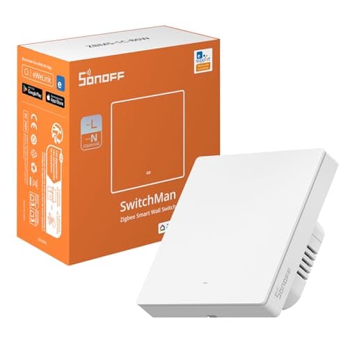 Image of SONOFF Zigbee Smart Light Switch, Requires SONOFF Zigbee Hub, Smart Switch, No Neutral or with Neutral, APP Remote Control, Zigbee Switch ZBM5 86-Type, 1 Gang