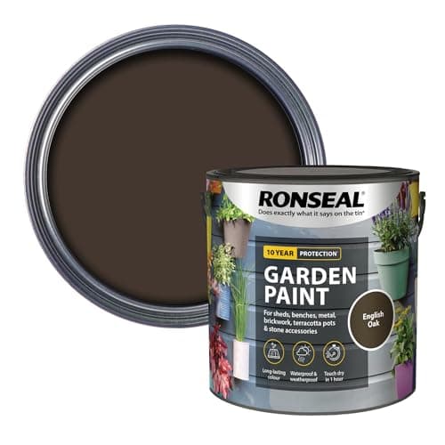 Image of RONSEAL RSLGPEO25L GPEO25L Garden Paint English Oak 2.5 Litre