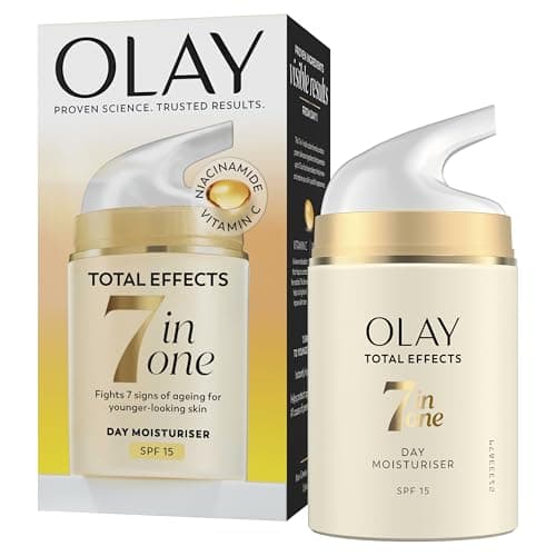 Image of Olay Total Effects 7-In-1 Anti-Ageing Moisturiser With Spf15, Niacinamide, Vitamin C And E, 50 Ml