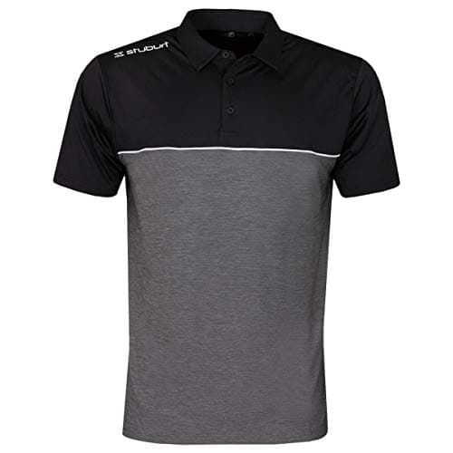Image of Stuburt Golf Mens Evolve Middleton Polo Shirt - Graphite/Black - M