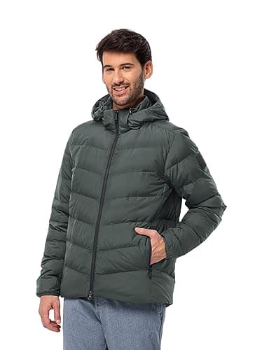 Image of Jack Wolfskin Men's Colonius JKT M Down Jacket, Slate Green, L