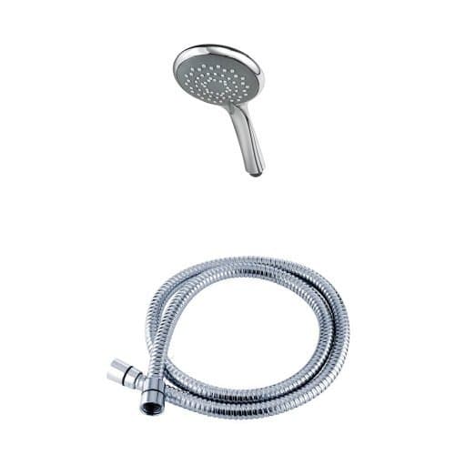 Image of Triton 5 Position Shower Head- Chrome with Triton 1.5m Shower Hose - Chrome