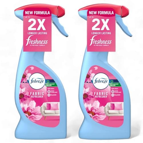 Image of Febreze Fabric Freshener Spray BLOSSOM BREEZE 375ml ×2 | OdourClear™ Technology | Long‑Lasting Freshness for Fabrics