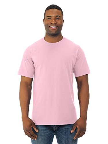 Image of Fruit Of The Loom Mens HD Cotton Short Sleeve Crew T-Shirt, 2XL, Classic Pink