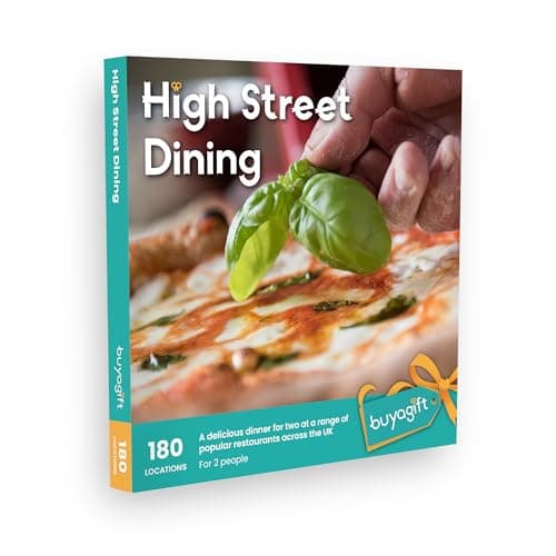 Image of Buyagift High Street Dining Experience Gift Box for 2 – 180 Locations Across the UK