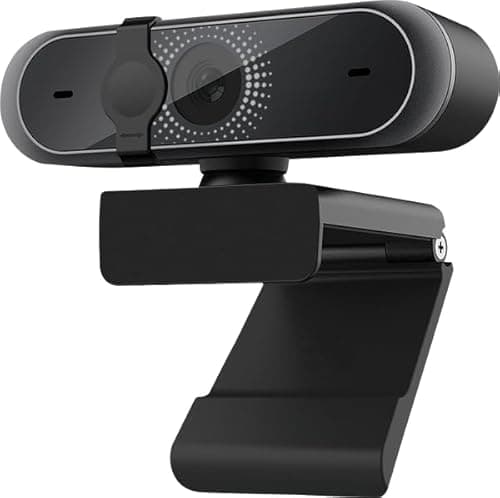 Image of Combrite JUSTOP Full HD 1080P Webcam With Microphone, Privacy Cover, USB Computer Web Camera, Plug and Play, for Zoom/Skype/Teams, Conferencing and Video Calling