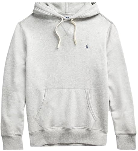 Image of Polo Ralph Lauren Men's Fleece Pullover Hoodie, Rl Grey Heather, M