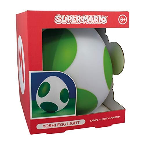 Image of Paladone Super Mario Yoshi Egg Light - 20cm Collectible USB-Powered Light, Perfect for Bedroom, Desk, or Gaming Room, Ideal Gamer Decor