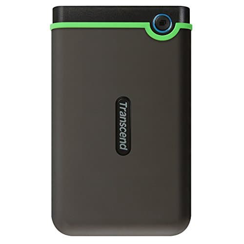 Image of Transcend StoreJet 25M3 4TB Rugged Portable Hard Drive, Military Grade Shockproof, USB-A 3.1 Portable HDD for PC, Mac & Laptop, Iron Gray TS4TSJ25M3S