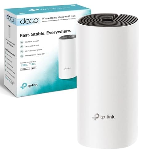 Image of TP-Link Deco M4 Router WiFi AC1200Mbps WiFi Router WiFi Extender Booster, Add on Single Unit for All Deco Mesh WiFi System, Gigabit Ethernet Ports, Easy Setup, Internet Booster Routers, WiFi Booster