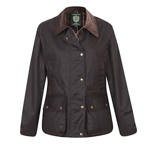 Image of Portmann Ladies Belmont Wax Jacket (18 (2XL), Brown)