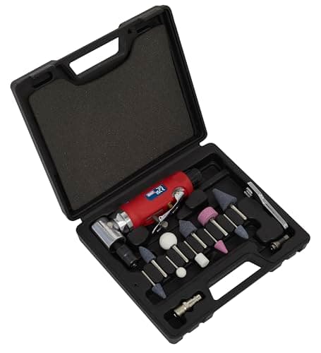 Image of Sealey GSA675 15pc 90° Angle Air Die Grinder Kit