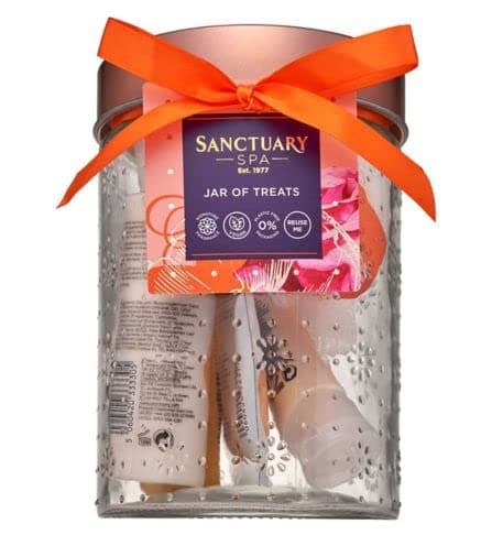 Image of Sanctuary Spa Jar of Treats Gift Set Gift Set for Women, For Birthday, Christmas, Vegan and Cruelty Free