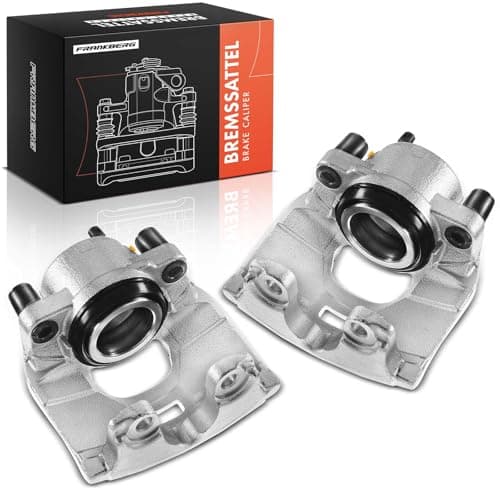 Image of Frankberg 2x Brake Caliper Disc Brake Front Cast Aluminium Compatible with Galaxy Mondeo IV S-Max Van Freelander 2 Rang.e Rove.r Evoque V60 I XC70 II Replace# 1379932