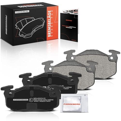 Image of Frankberg Brake Pad Set incl. 4x Pads Rear Compatible with 206 CC 2D 206 Hatchback 2A/C 206 SW 2E/K Xsara N1 306 Cabriolet 7D N3 N5 Replace# 7701202210,425257