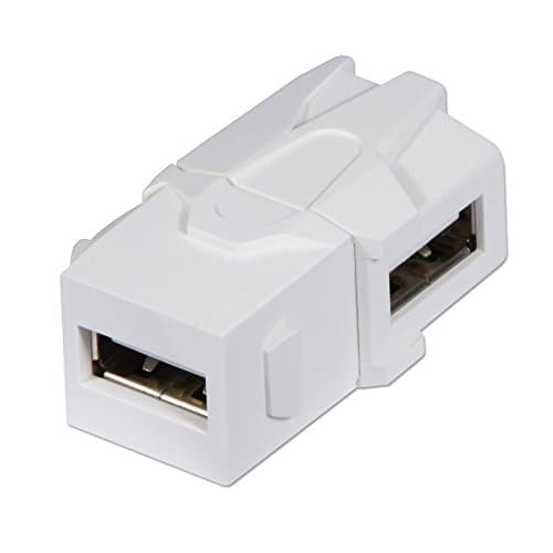 Image of LINDY USB A to A 90 Degree Keystone