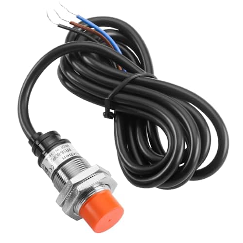 Image of Heschen Inductive Proximity Sensor Switch PR18-8DP2 Cylindrical Type, 8mm Sensing, M18 Round, Non-Shielded, 10-30VDC 3-Wire, PNP NC(Normally Closed) CE