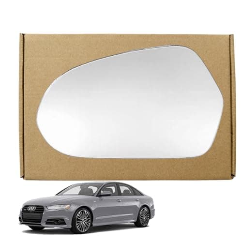 Image of GAPlus Wing Mirror Glass Left Compatible with Audi A6 2011-2018 STICK-ON Passenger Nearside With Blind Spot
