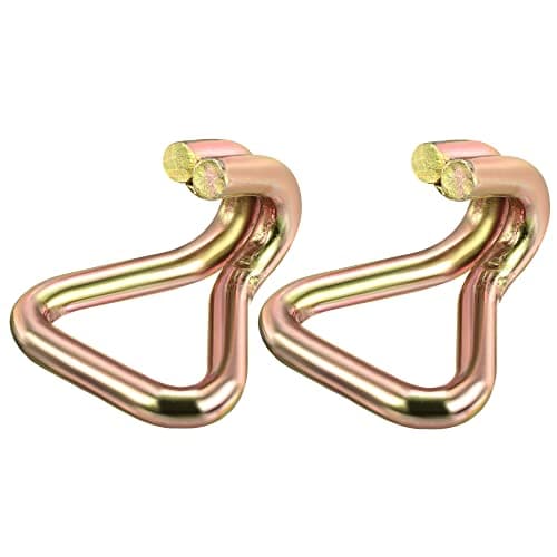 Image of sourcing map Ratchet Double J Strap Hook Load 11023 Lbs for 2" Tie Down Strap Webbing Car Truck Trailers Pack of 2