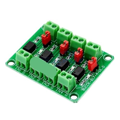 Image of PC817 2 4 8 Optocoupler Isolation Board Voltage Converter Adapter Module 3.6-30V Driver Photoelectric Isolated(4 Channel)