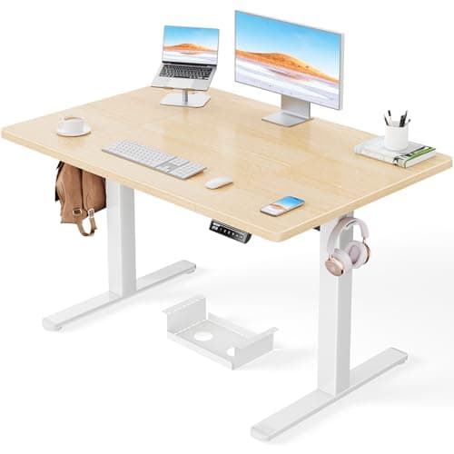 Image of ErGear Electric Standing Desk-120 x 80 cm-100kg Load Capacity Height Adjustable Desk with Advanced Brushless Motor,Quiet Operation, Sturdy Metal Frame,Four-part Tabletop