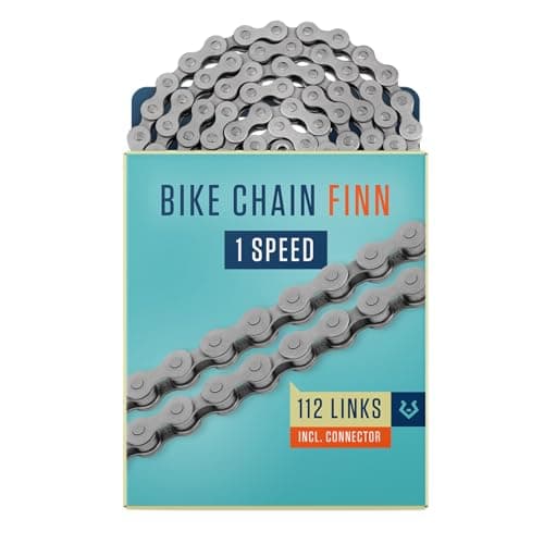 Image of Alphatrail Bike Chain Finn 1-Speed Hub Gear & Single Speed 112 Links I Compatible with Shimano, SRAM, KMC, Connex I Incl. Chain Lock