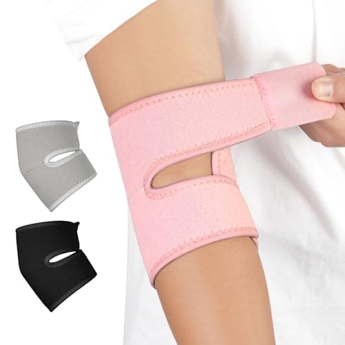 Image of Fefod Elbow Support Brace, Adjustable Neoprene Support Sleeve for Men Women, Breathable Elbow Support Brace, Anti-Slip Elbow Brace Compression Support Sleeve for Tennis, Golf, Pickleball