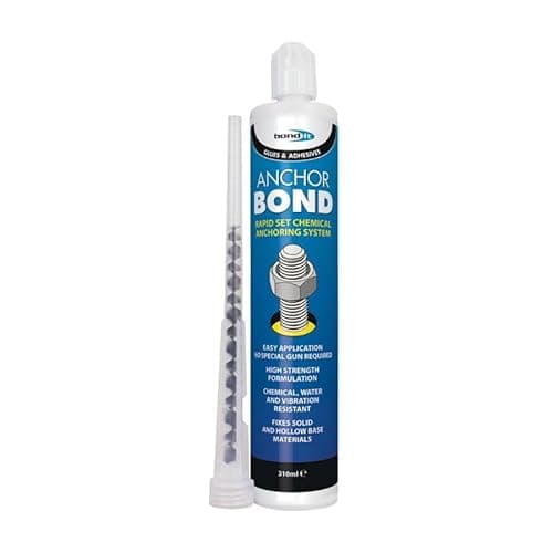 Image of Bond It Anchor Bond Rapid Set Construction Adhesive Chemical Studding Polyester Resin Mortar Anchoring System Bolts Stud Wall Ties Starter Bars Screws Brick Concrete Plastic Metal Stone - Grey (310ml)