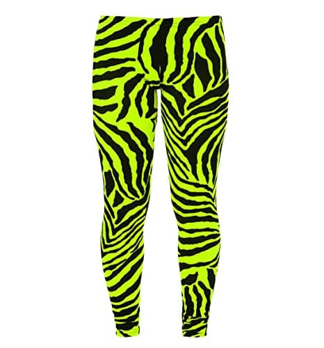 Image of BIWTUP New Womens Zebra Print Stretch Leggings Pants Ladies Pattern Yoga Gym Sport Full Length Leggings Yellow