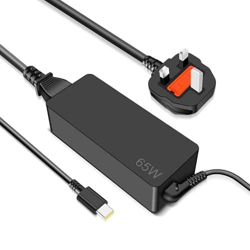 Image of 65W USB C Laptop Charger for Lenovo Thinkpad, for Asus Zenbook, for Dell Chromebook 3100, Universal Type C Charger Compatible with HP Google Laptop with Adapter Power Cord 10FT