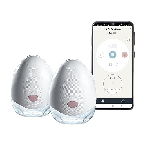 Image of Tommee Tippee Made for Me Double Electric Wearable Breast Pump, Hands-Free, in Bra Breastfeeding Pump, Portable, Quiet, 1 Massage and 8 Express Modes, 4 Hour Battery Life