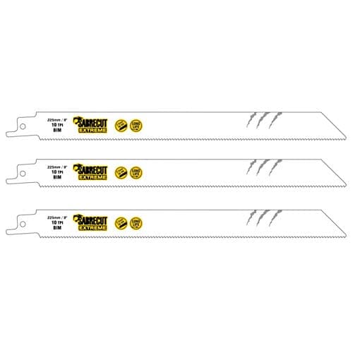 Image of 3 x SabreCut SCRS1122HF_3 225mm 10 TPI S1122HF Fast Wood and Metal Cutting Reciprocating Sabre Saw Blades