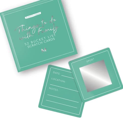 Image of Gift Republic Scratch Cards Bucket List Edition, 52 Things to do with Family.,Green Cards