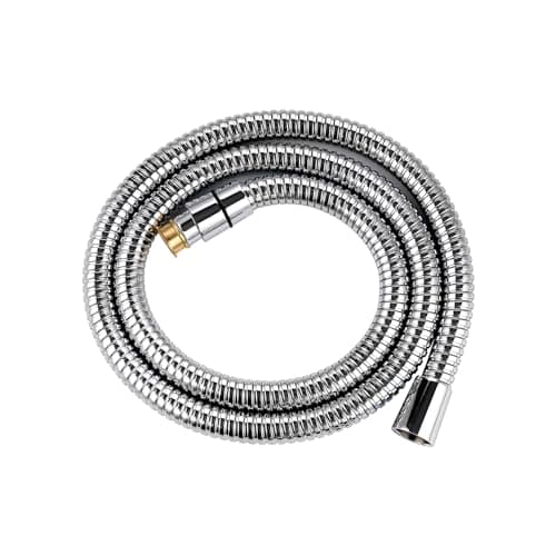 Image of Hibbent 1.25m Shower Hose-10mm(Inner) Large Bore Shower Hose,Super Low Water Pressure Boosting Shower Hoses with Chrome, Universal Anti-Kink ,Leak-Proof and Anti-Twist