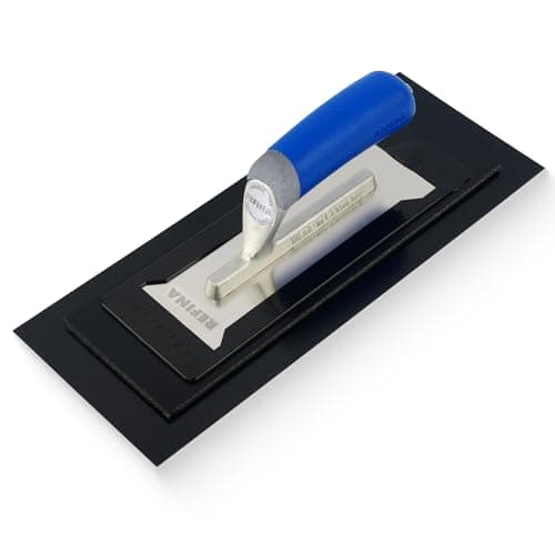 Image of REFINA PLAZIFLEX Plastering Trowel -14" x 5.5" (350mm x 140mm) 1mm Foam Backed Plaster Trowel - Lightweight Interchangeable Plastering Tools for Gypsum Plaster & Skim Coat