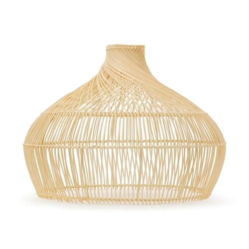 Image of ValueLights | Easy Fit Rattan Lampshade Natural Twisted Wicker Effect Ceiling Pendant Light Shade for Living Room Hallway Bedroom | Shades & Home Improvements Essential | 45.5cm Shade Width