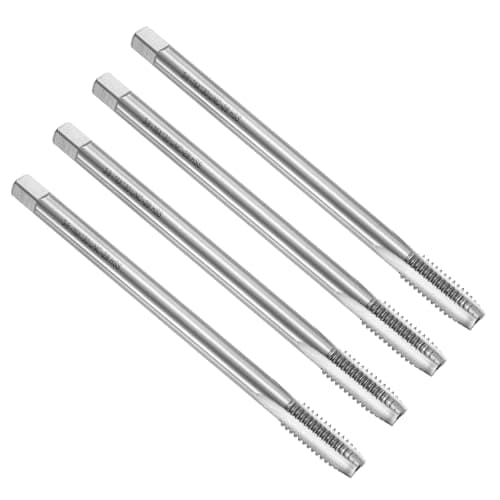 Image of sourcing map 4pcs Straight Flute Screw Taps 3/8-16 UNC 2B Thread 5" Extra Long HSS6542 Machine Threading Milling Tap Tapping Tools