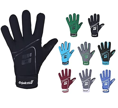 Image of Grip Active GAA Gloves Premium Gaelic Football Gloves Made with 2.5mm Latex for Best Grip & Great Ball Control Suitable for Men, Women, Adults and Kids