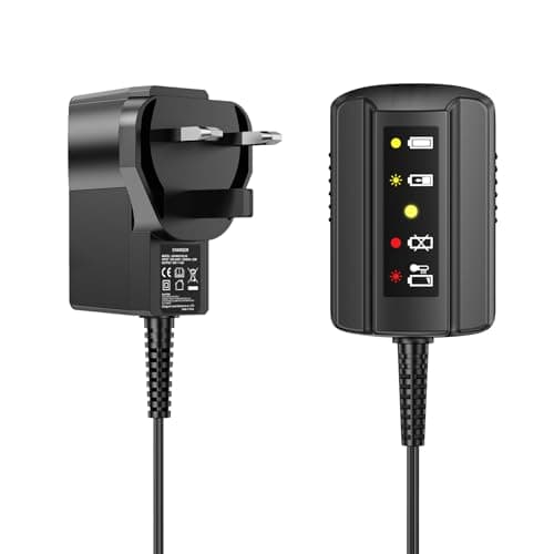 Image of ASUNCELL WA3760 Charger for Worx Battery 18V (20V MAX) Compatible with Worx 4PIN Batteries WA3551.1, WA3553, WA3570, WA3641 (with LED Indicator Lights)
