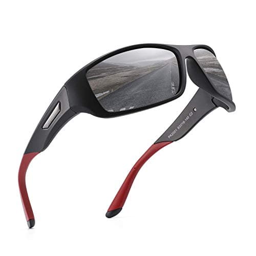 Image of PUKCLAR Polarised Sports Sunglasses for Men Women Running Cycling Fishing Driving Golf TR90 Frame UV400 Protection