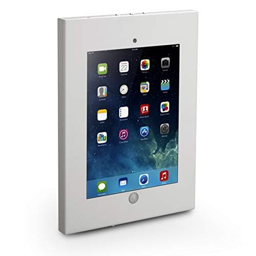 Image of Pyle Anti-Theft Tablet Security Case Holder - 11 Inch Metal Heavy Duty Vesa Wall Mount Tablet Kiosk w/Lock and Key, Landscape/Portrait Mounting, for iPad 2, 3, 4, Air, Air 2 Tablets - PSPADLKW08W