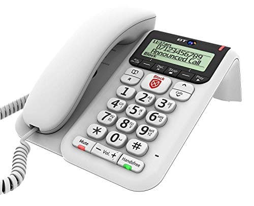 Image of BT Decor 2600 CID TAM: Answer Machine + Call Blocker + Caller Display - Hands-Free Speakerphone (Corded) - Caller ID, TrueCall Advanced Blocking, White